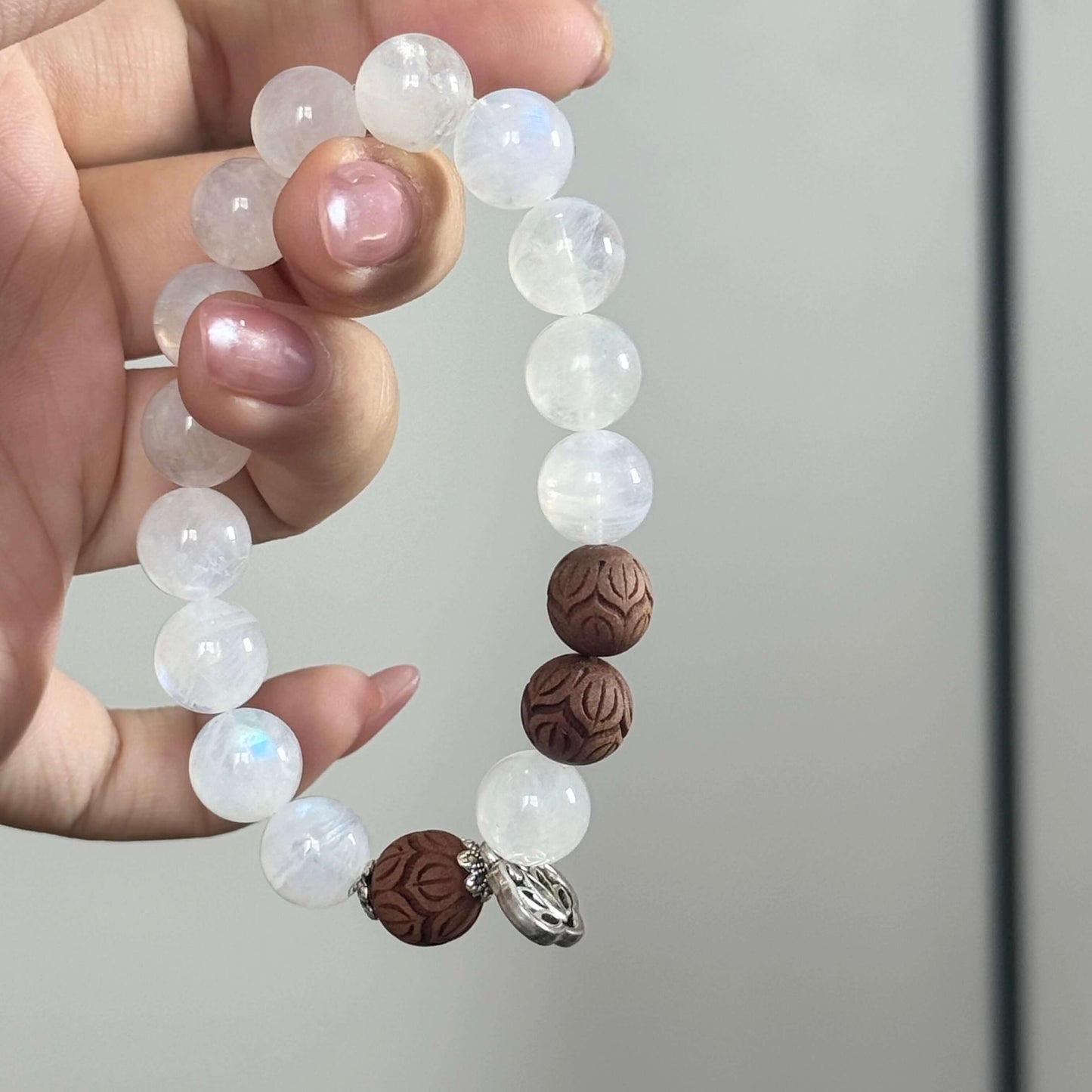 Zen Harmony Blue Moonstone Bracelet-3