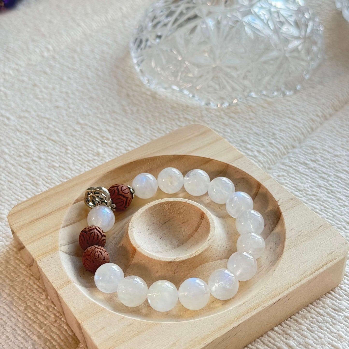 Zen Harmony Blue Moonstone Bracelet-1